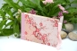 Preview: Leporello Album ca. 19,0x12,5x3,0 cm mit Verschlussschleife | Einband Japanpapier Chiyogami Blüten | rosa/ pink | Art. Nr. 97210301